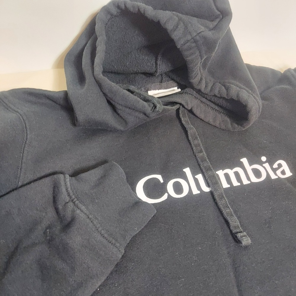 Columbia‎ Hoodie Black Pullover Sweatshirt Drawstring Pocket Outdoors Activewear